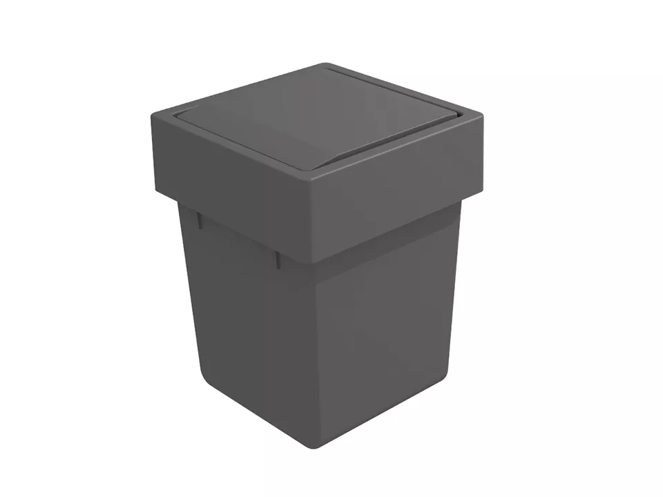 GOLLINUCCI Sorter na dveře s otočným víkem 174x176x229mm 1x5l antracit Gollinucci