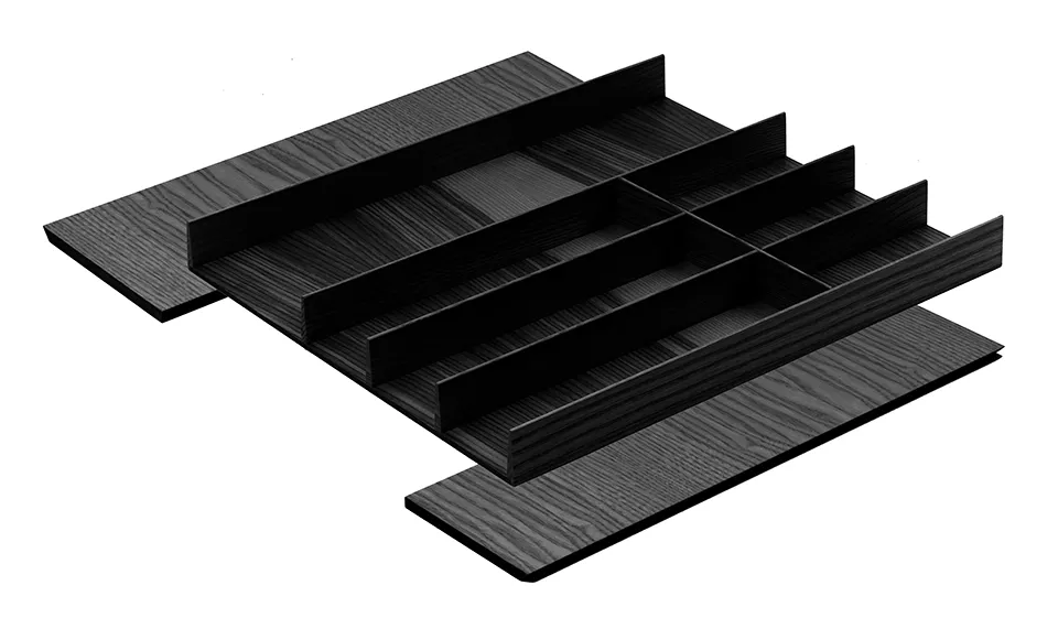 KES 009202 LiniQ příborník sada 385-610x472mm černá Kesseböhmer