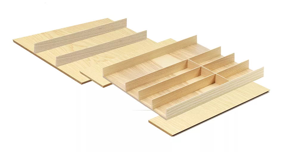 KES 009203 LiniQ příborník sada 580-935x472mm světlý dub Kesseböhmer