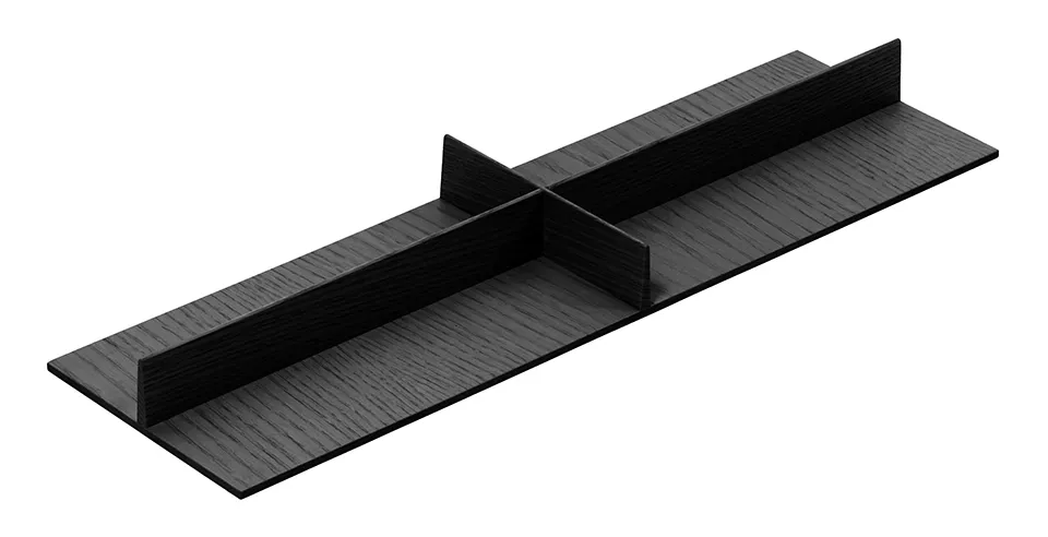 KES 009205 LiniQ příborník kříž 137x472mm černá Kesseböhmer