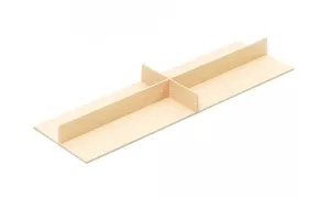 KES 009205 LiniQ příborník kříž 137x472mm světlý dub