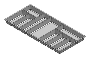 Příborník Classico Kristall softTouch 322-822x424mm černá // Agoform