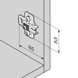 BLUM 194K6100E podložka Expando pro lednicový závěs 91K9550/91K958E Onyx Blum