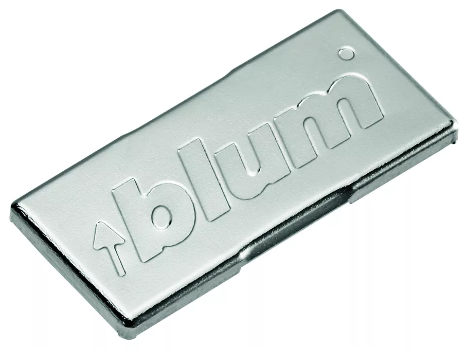 BLUM 70.4503.BP krytka ramínka, 125°, 155°, Cristallo (new), logo BLUM