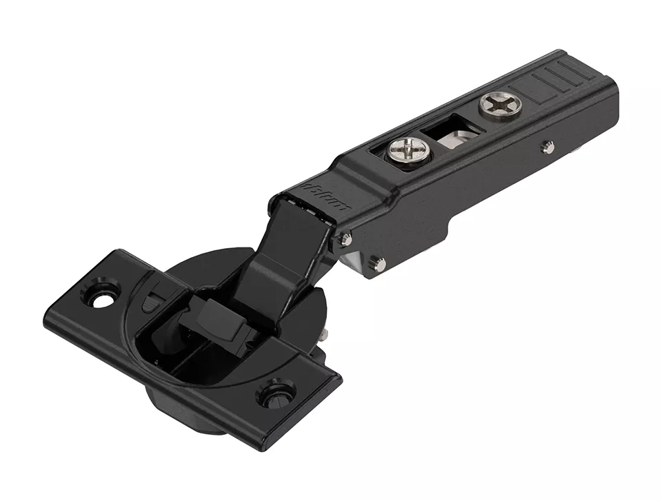 BLUM 73B3550 naložený s Blumotion 110° vrut (přesah čela až 20mm) Onyx