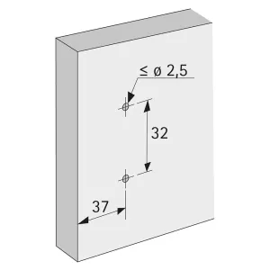 HETTICH 9075085 montážní podložka vrut D=0 s excentrem