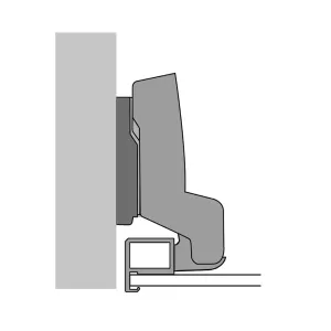 HETTICH 9091226 Sensys 8631i vložený 95° úzký alu rámeček SiSy obsidián HETTICH 9091226 Sensys 8631i vložený 95° úzký alu rámeček SiSy obsidián