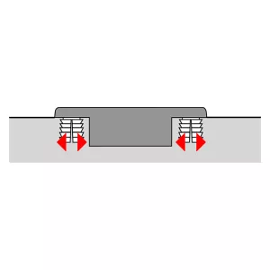 HETTICH 9091754 Sensys 8631i naložený 95° dveře až 32mm TH52 hmoždinky Obsidián Hettich