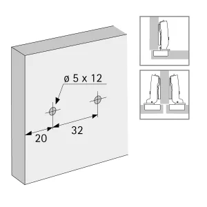 HETTICH 9133875 podložka Sensys linární s eurovruty, D=3 mm