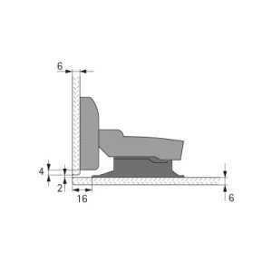 HETTICH 9135141 Sensys závěs na sklo vložený 110° nalepovací SiSy Hettich HETTICH 9135141 Sensys závěs na sklo vložený 110° nalepovací SiSy Hettich