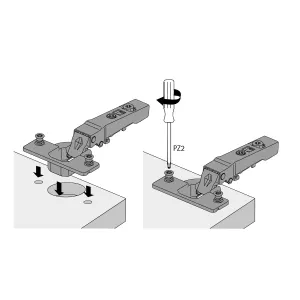 HETTICH 9313194 Novisys naložený 105° TB45 eurošroub SiSy