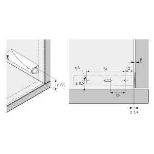 HETTICH 9375934 pístek PTO s čočkou, dlouhý, extra silný, s adaptérem, šedá HETTICH 9375934 pístek PTO s čočkou, dlouhý, extra silný, s adaptérem, šedá