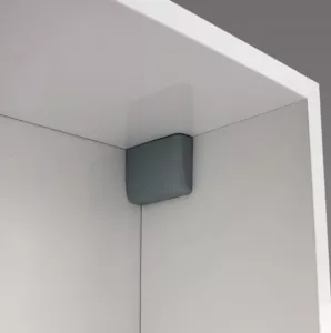 K-IF závěsné rektifikační kování nový typ ocel krytky plast sada šedá