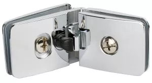 SISO závěs See-Me, 180°, dveře sklo, korpus sklo/DTDL, vrtání skla 10mm, chrom N/A