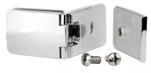SISO závěs See-Me, 180°, dveře sklo, korpus sklo/DTDL, vrtání skla 10mm, chrom N/A