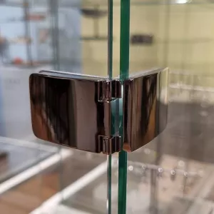 SISO závěs See-Me, 180°, dveře sklo, korpus sklo/DTDL, vrtání skla 10mm, chrom N/A