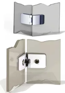 SISO závěs See-Me, 180°, dveře sklo, korpus sklo/DTDL, vrtání skla 10mm, chrom N/A