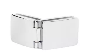 SISO závěs See-Me, 180°, dveře sklo, korpus sklo/DTDL, vrtání skla 10mm, chrom