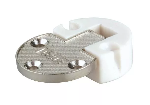 SISO závěs sklopný, rozkládací stoly / spodní klopny, zamac/plast, bílá N/A