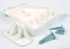 Závěs sklopný, skládaná dvířka vestavné myčky, plast, bílá N/A