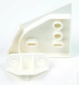Závěs sklopný, skládaná dvířka vestavné myčky, plast, bílá N/A