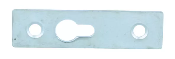 Závěsné kování, bajonet (klíčová dírka), hranaté, 15,5x58x1,5mm, vrut N/A