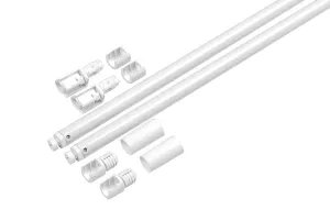 K-StrongBox reling kulatý horní 270-550mm, bílá, sada // | 270mm, 300mm, 350mm, 400mm, 450mm, 500mm, 550mm