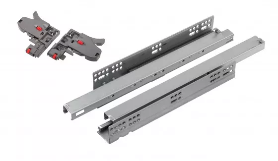 StrongRide synchro 3D skrytý celovýsuv, 300-550mm/40kg, tlumený dotah //