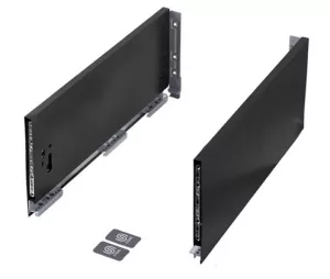 StrongMax 18 bočnice H185/450mm, černá, sada | 450mm, 500mm