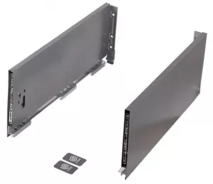 StrongMax 18 bočnice H185/300-650mm, šedá, sada // | 300mm, 350mm, 400mm, 450mm, 500mm, 550mm, 600mm, 650mm