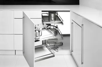 HETTICH 73504 Moving Corner 900x900 mm levý stříbrný