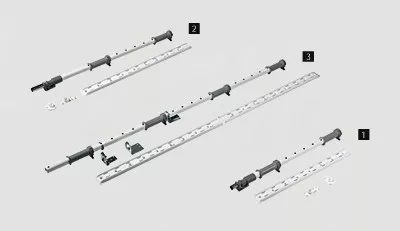 HETTICH 9132547 LeMans II osa 720-900 mm bílá