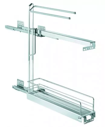 KES 002189 boční koš a držák utěrek, 150mm, Arena Classic, pravý, chrom Kesseböhmer